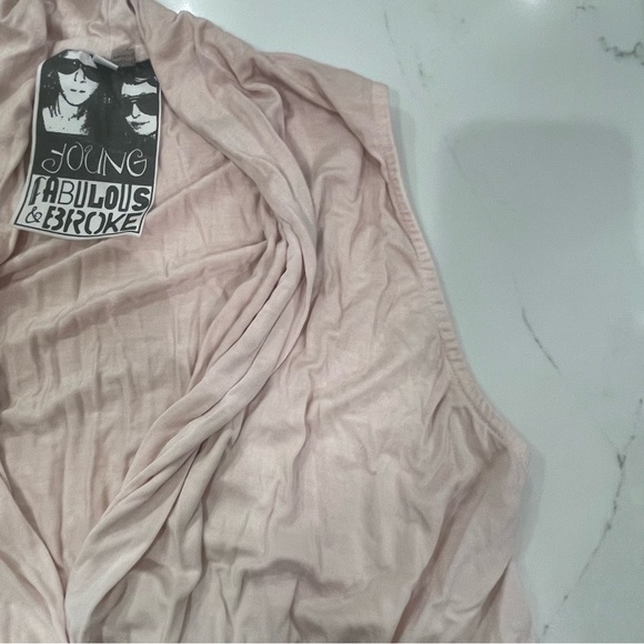 Young Fabulous & Broke Pink, Gray & White Ombre Romper - Picture 10 of 14